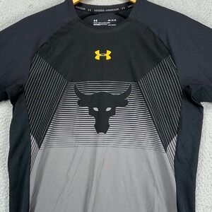 Under Armour Project‎ Rock Compression Shirt Mens Medium Black 3 Quarter Sleeve